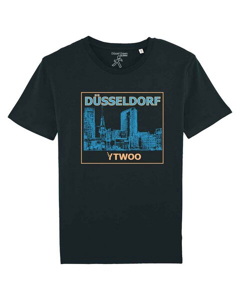 YTWOO Düsseldorf, Herren Bio T-Shirt. Düsseldorfer Medienhafen von YTWOO