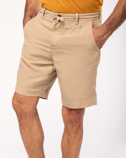 YTWOO Herren Bermuda-Shorts Straight Fit aus nachhaltigen Lyocellfasern und Leinen von YTWOO