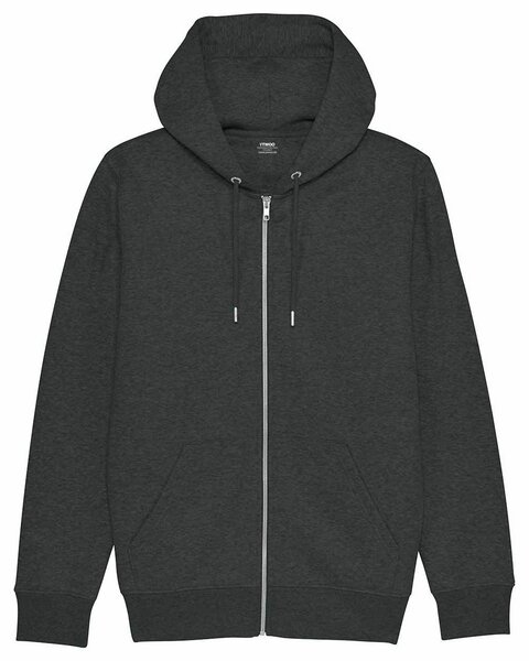 YTWOO Herren Hoodie Jacke Basic, meliert, Kapuzenjacke, Zipper von YTWOO