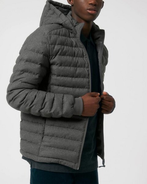 YTWOO Herren Steppjacke im Woll-Look | komplett aus recycelten Materialen gefertigt von YTWOO