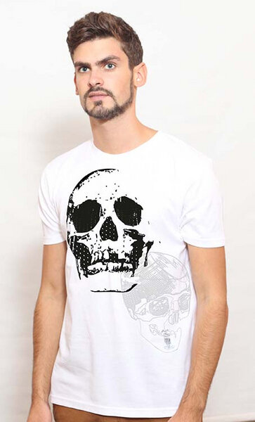 YTWOO Herren T-Shirt mit Totenkopf, Skull als Motiv von YTWOO