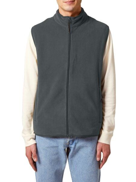 YTWOO Herren ärmellose Basic Fleecejacke aus 100% recyceltem Polyester von YTWOO