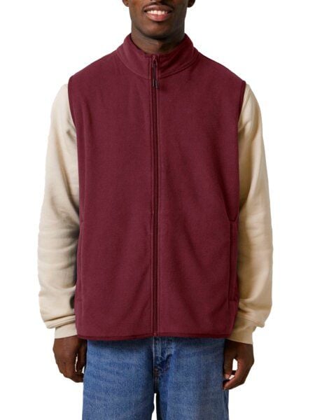 YTWOO Herren ärmellose Basic Fleecejacke aus 100% recyceltem Polyester von YTWOO