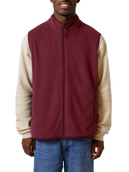 YTWOO Herren ärmellose Basic Fleecejacke aus 100% recyceltem Polyester von YTWOO