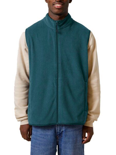 YTWOO Herren ärmellose Basic Fleecejacke aus 100% recyceltem Polyester von YTWOO