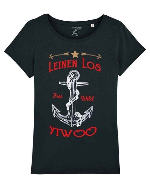 YTWOO Leinen Los. Damen T-Shirt mit Anker als Motiv. Bio Shirt mit Anker von YTWOO