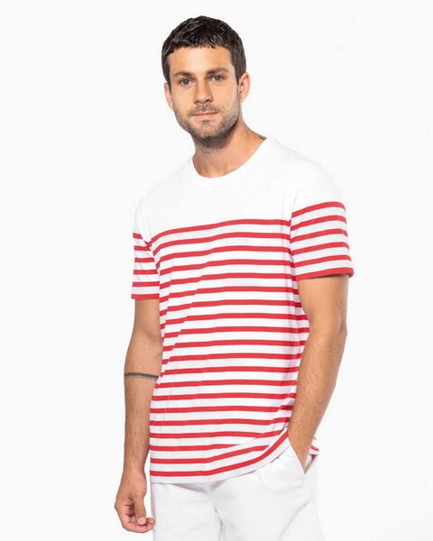 YTWOO Nachhaltiges Herren-T-Shirt mit Rundhalsausschnitt im Marine-Stil von YTWOO