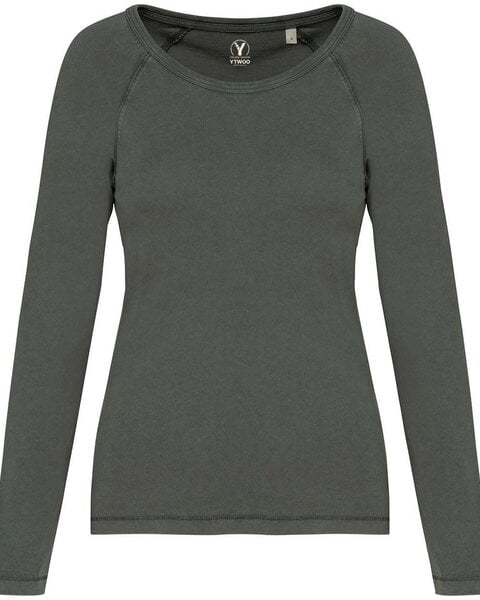 YTWOO Raglan Longsleeve aus nachhaltiger Bio-Baumwolle für Damen von YTWOO