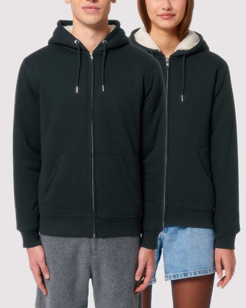 YTWOO Sherpa Hoodie, Unisex, Zip-through, nachhaltig, Bio-Baumwolle von YTWOO