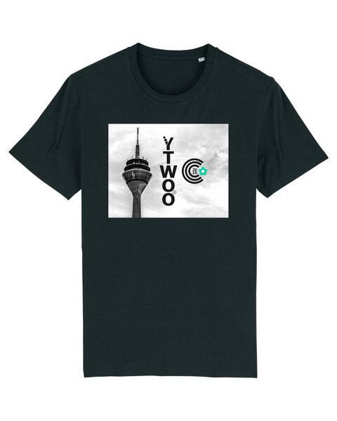 YTWOO Unisex T-Shirt Düsseldorf Heinrich YTWOO-Logo Rheinturm Fernsehturm von YTWOO
