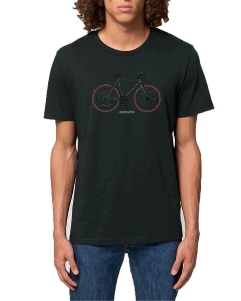 YTWOO Unisex T-Shirt Rennrad grün französischem Schriftzug Bicyclette von YTWOO