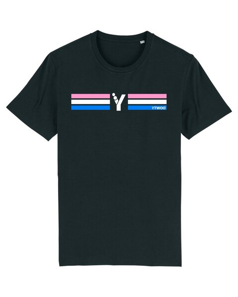 YTWOO Unisex T-Shirt mit bedruckter Grafik YTWOO-Logo Streifen von YTWOO