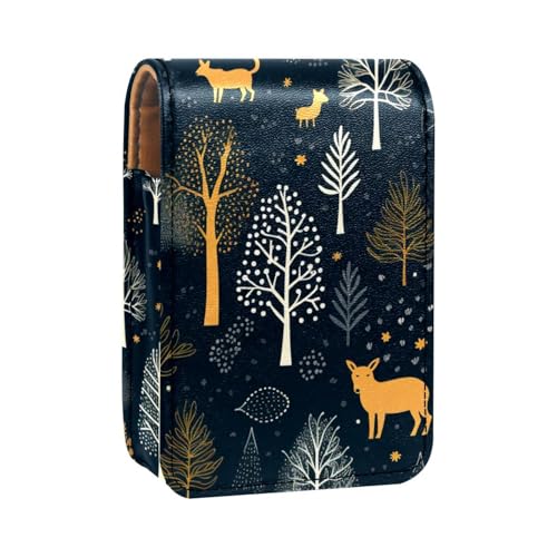 Lippenstiftetui,tragbare Make up Tasche,Kosmetiktasche,Lippenstifthalter,Make up Organizer,Cartoon EIN Tierbaum von YTYVAGT