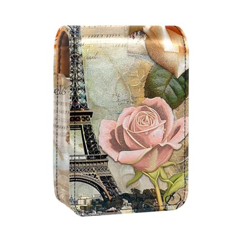 Lippenstiftetui,tragbare Make up Tasche,Kosmetiktasche,Lippenstifthalter,Make up Organizer,Eiffel TowerParis Postkarte von YTYVAGT