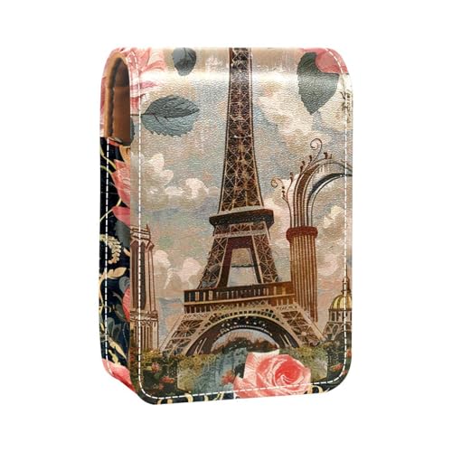 Lippenstiftetui,tragbare Make up Tasche,Kosmetiktasche,Lippenstifthalter,Make up Organizer,Eiffel TowerParis Postkarte von YTYVAGT