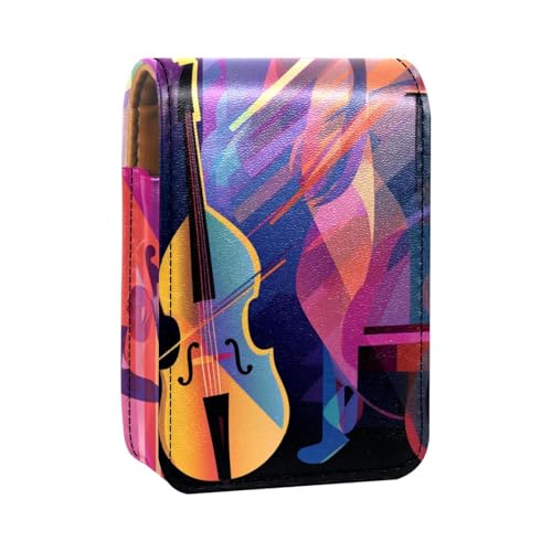 Lippenstiftetui,tragbare Make up Tasche,Kosmetiktasche,Lippenstifthalter,Make up Organizer,abstrakte Jazzkunst-Musikinstrumente Lippenstiftetui,tragbare Make up Tasche,Kosmetiktasche,Lippenstifthalter,Make up Organizer,abstrakte Jazzkunst-Musikinstrumente von YTYVAGT