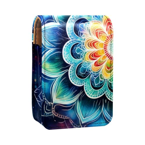 Lippenstiftetui,tragbare Make up Tasche,Kosmetiktasche,Lippenstifthalter,Make up Organizer,abstraktes altes geometrisches Feld Lippenstiftetui,tragbare Make up Tasche,Kosmetiktasche,Lippenstifthalter,Make up Organizer,abstraktes altes geometrisches Feld von YTYVAGT