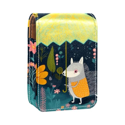 Make up Organizer,Make up Lippenstift Etui für draußen,Mini Tasche,Reise Kosmetiktasche,Regenschirm Cartoon Waldtier regnet Make up Organizer,Make up Lippenstift Etui für draußen,Mini Tasche,Reise Kosmetiktasche,Regenschirm Cartoon Waldtier regnet von YTYVAGT