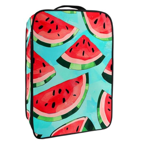 Reise Schuhtasche,wasserdichter tragbarer Organizer zur Aufbewahrung von Schuhen,Aquarellfarbe Wassermelone von YTYVAGT