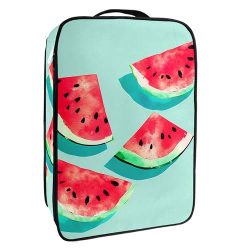 Reise Schuhtasche,wasserdichter tragbarer Organizer zur Aufbewahrung von Schuhen,Aquarellfarbe Wassermelone von YTYVAGT