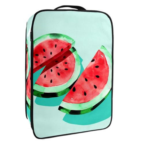 Reise Schuhtasche,wasserdichter tragbarer Organizer zur Aufbewahrung von Schuhen,Aquarellfarbe Wassermelone von YTYVAGT