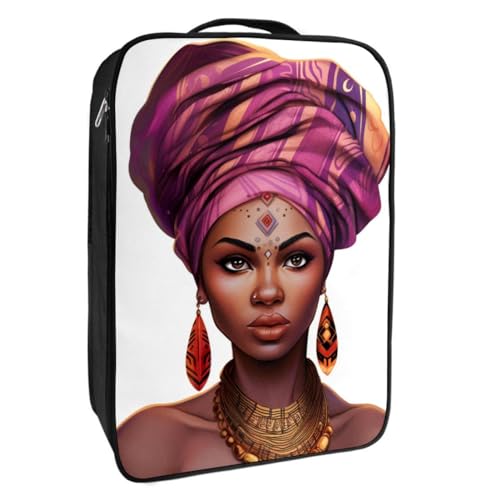 Schuhtaschen für die Reise,Reiseschuhtaschen zum Verpacken,Schuhreisetasche,Afroamerikanerfrauen ethnisches Mädchen von YTYVAGT