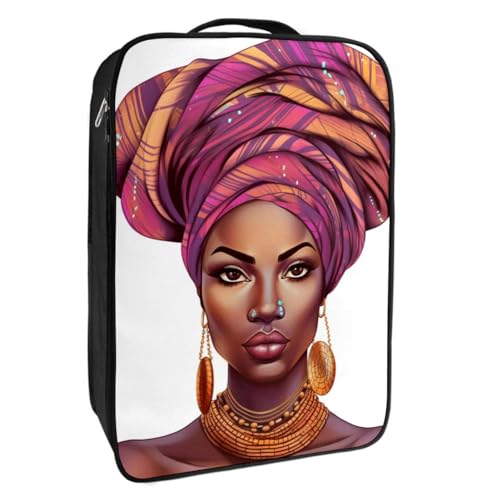 Schuhtaschen für die Reise,Reiseschuhtaschen zum Verpacken,Schuhreisetasche,Afroamerikanerfrauen ethnisches Mädchen von YTYVAGT