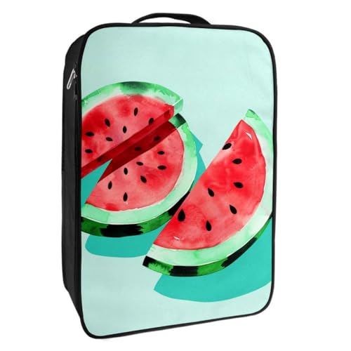 Schuhtaschen für die Reise,Reiseschuhtaschen zum Verpacken,Schuhreisetasche,Aquarellfarbe Wassermelone von YTYVAGT