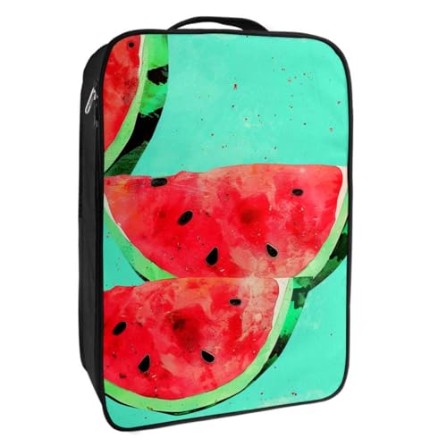 Schuhtaschen für die Reise,Reiseschuhtaschen zum Verpacken,Schuhreisetasche,Aquarellfarbe Wassermelone von YTYVAGT