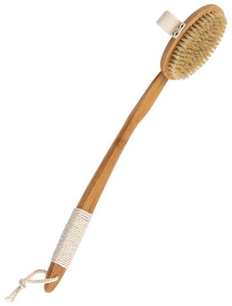 YÙ Trockenbürste mit Stiel, reine Naturborste von YÙ Beauty