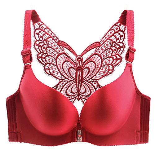 Frontverschluss Frauen Sexy BH Nahtlos Push Up Büstenhalter Draht Free Plus Size Unterwäsche von YUANCHENG