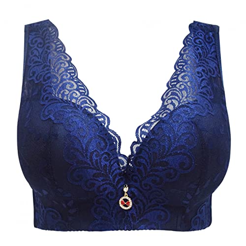 Bügelfreier BH Big Size Push Up Büstenhalter für Damen Weste Spitze Plus Size BHS von YUANCHNG