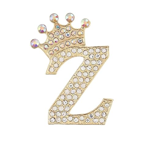 Buchstabenbrosche mit Perlen-Anstecker und Schmuckschatulle für Damen und Herren, personalisiertes Namensgeschenk (Z) von YUANHUYUOU