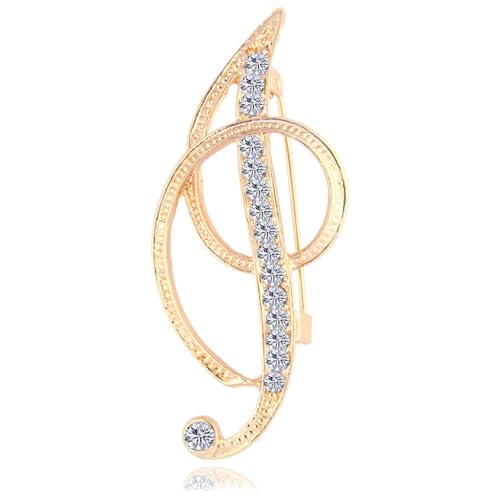 Namensbrosche für Sie, glitzernde Buchstaben-Anstecker mit Kristall-Strasssteinen, personalisiertes, handgefertigtes Geschenk für Damen, Ehefrau, Freundin (I) von YUANHUYUOU