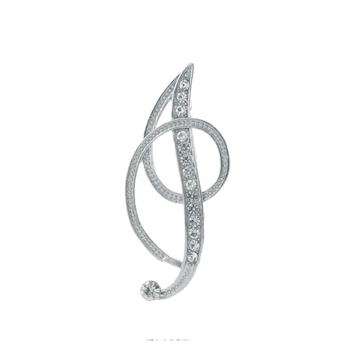 Personalisierte Brosche A–Z, Initialen-Brosche für Damen mit Strasssteinen, modische Kragennadel für Jacken und Blazer (I) von YUANHUYUOU