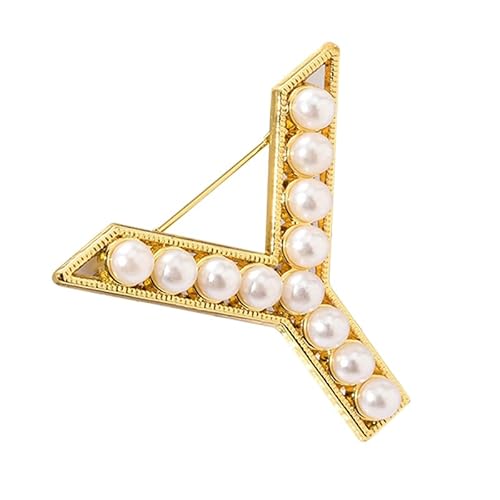 Silberbrosche für Damen, Anstecknadel mit Buchstaben und Buchstaben und Buchstaben aus Kristall, Schmuckgeschenk für Sie (Y) von YUANHUYUOU