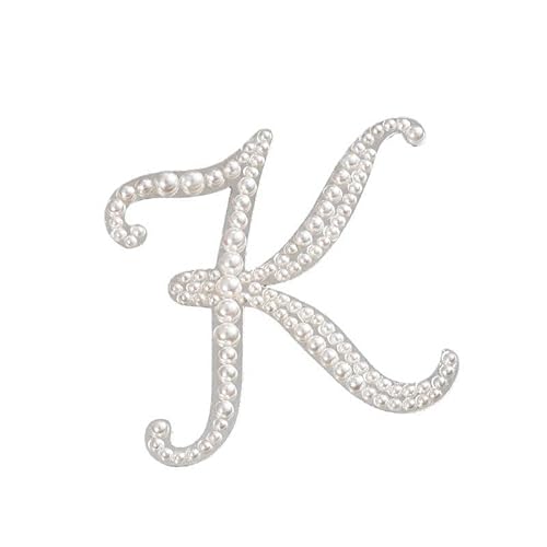 Strassbrosche für Damen, Anstecknadel mit Buchstaben und Buchstaben, elegant für Anzüge, Blazer und Kleider (K) von YUANHUYUOU
