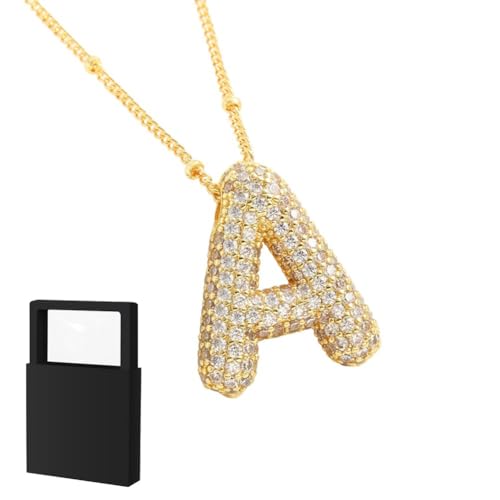 YUANHUYUOU Alphabet-Anhänger, trendiger Charm, anlaufgeschützter, individueller Namensanhänger, Schmuck, Geschenke für Mama (A) von YUANHUYUOU