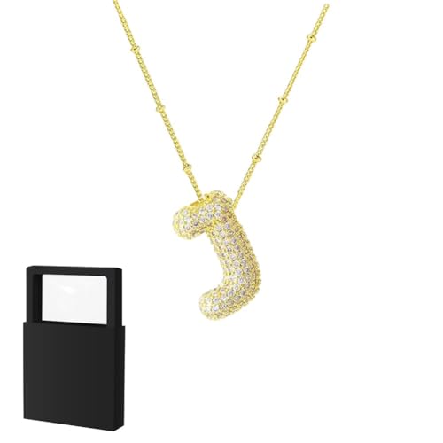 YUANHUYUOU Alphabet-Anhänger, trendiger Charm, anlaufgeschützter, individueller Namensanhänger, Schmuck, Geschenke für Mama (J) von YUANHUYUOU