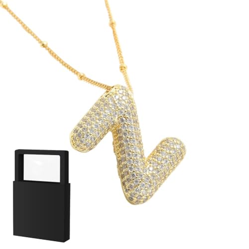 YUANHUYUOU Alphabet-Anhänger, trendiger Charm, anlaufgeschützter, individueller Namensanhänger, Schmuck, Geschenke für Mama (Z) von YUANHUYUOU