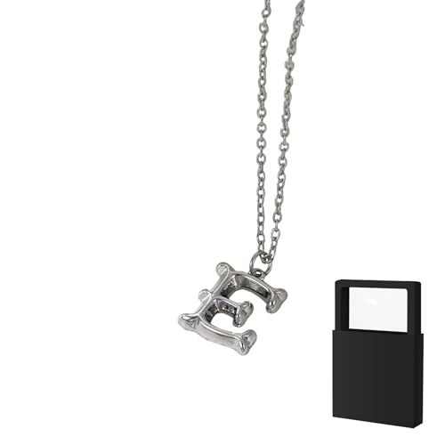 YUANHUYUOU Alphabetkette, zierliche personalisierte Namenskette mit Charm-Anhänger, süßes, anlaufgeschütztes Modeaccessoire, trendiges Geschenk für Teenager (E) von YUANHUYUOU