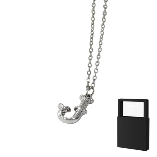 YUANHUYUOU Alphabetkette, zierliche personalisierte Namenskette mit Charm-Anhänger, süßes, anlaufgeschütztes Modeaccessoire, trendiges Geschenk für Teenager (J) von YUANHUYUOU