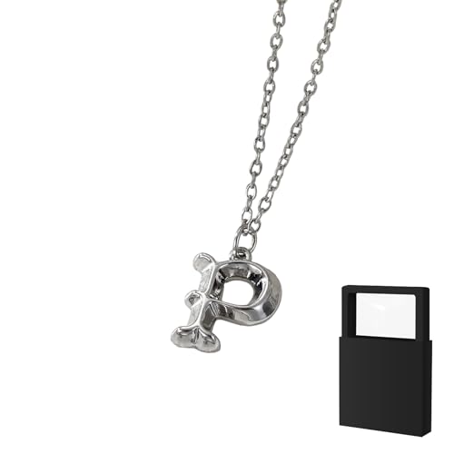 YUANHUYUOU Alphabetkette, zierliche personalisierte Namenskette mit Charm-Anhänger, süßes, anlaufgeschütztes Modeaccessoire, trendiges Geschenk für Teenager (P) von YUANHUYUOU