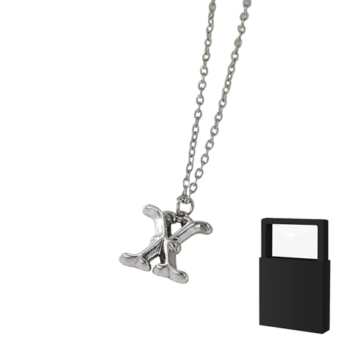 YUANHUYUOU Alphabetkette, zierliche personalisierte Namenskette mit Charm-Anhänger, süßes, anlaufgeschütztes Modeaccessoire, trendiges Geschenk für Teenager (X) von YUANHUYUOU