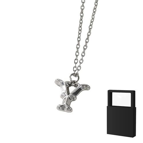 YUANHUYUOU Alphabetkette, zierliche personalisierte Namenskette mit Charm-Anhänger, süßes, anlaufgeschütztes Modeaccessoire, trendiges Geschenk für Teenager (Y) von YUANHUYUOU