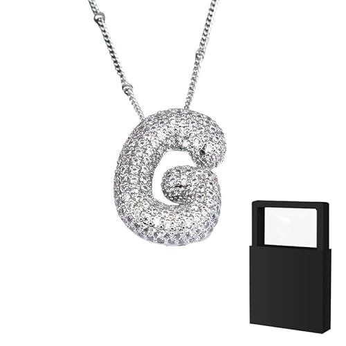 YUANHUYUOU DIY-Halskette – Geschenke für Teenager-Mädchen, Initialen-Halskette, zierliche Buchstaben-Geschenke, Choker-Halskette für Mädchen (G) von YUANHUYUOU