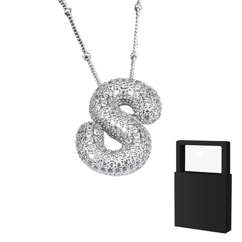 YUANHUYUOU DIY-Halskette – Geschenke für Teenager-Mädchen, Initialen-Halskette, zierliche Buchstaben-Geschenke, Choker-Halskette für Mädchen (S) von YUANHUYUOU