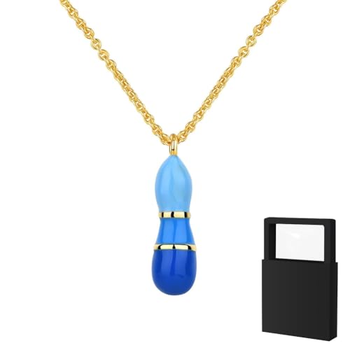 YUANHUYUOU Initialen-Halskette für Frauen, Mädchen und Kinder – zierliche 18-karätig vergoldete Initialen-Halskette, kleine A-Z-Anhänger-Halskette,Goldschmuck für Frauen (I) von YUANHUYUOU