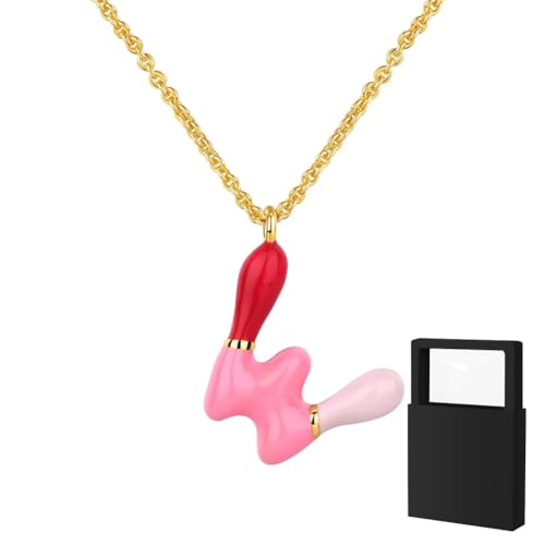 YUANHUYUOU Initialen-Halskette für Frauen, Mädchen und Kinder – zierliche 18-karätig vergoldete Initialen-Halskette, kleine A-Z-Anhänger-Halskette,Goldschmuck für Frauen (W) von YUANHUYUOU