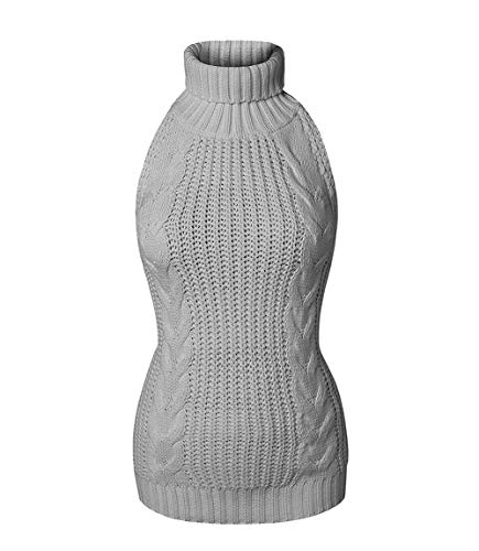 YUANMO Pullover Damen Strickpullover Sweatshirt Sweater Hohe Kragen Lässig Freizeit Pullover Strickpulli Oberteile Oversize von YUANMO